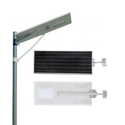 IP65 waterproof all in one 50w led street light solar light with timer