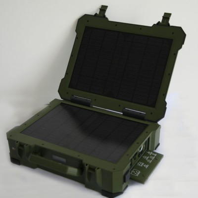 20W army and frontier use portable solar panel home system with SOS signal